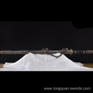 Luxury Blood Blade Tang Sword Refined Pattern Steel